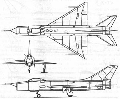 Схема опытного истребителя Т-3