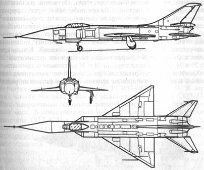 Схема самолета Т58Д-3