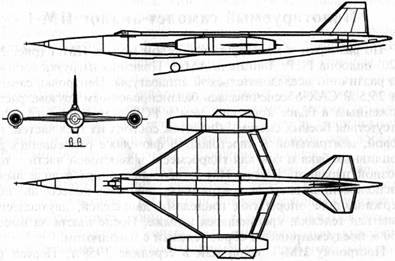 Схема экспериментального самолета НМ-1