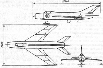 Схема самолета Як-140