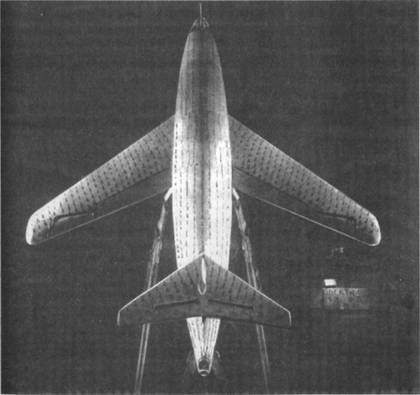 Самолет '346' в натурной аэродинамической трубе Т-101 ЦАГИ